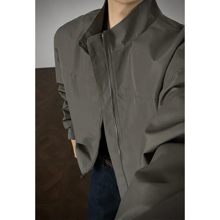 cleanfit短款工装外套男秋季硬汉穿搭三防立领冲锋衣美式潮牌夹克