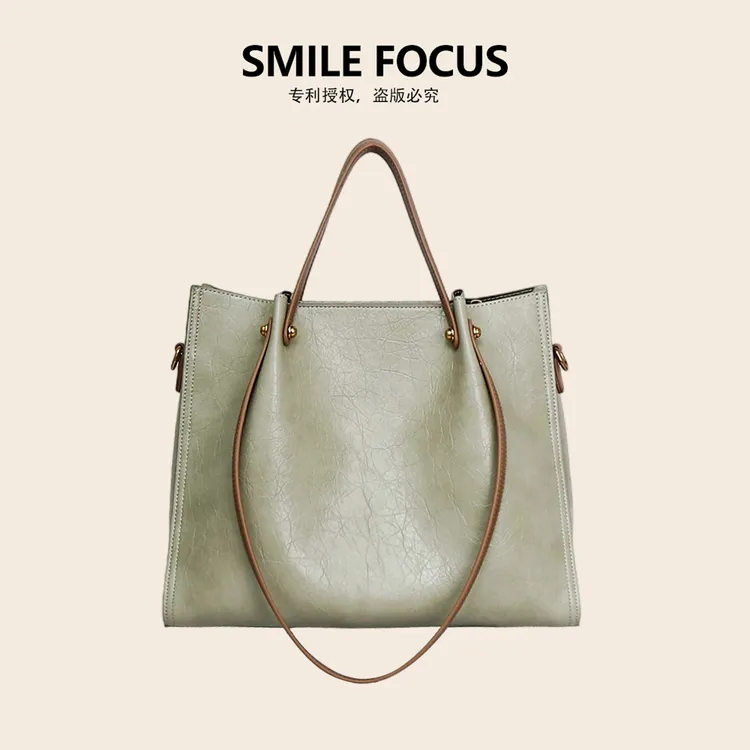 SMILE FOCUS/新款女士大容量托特包休闲包手提包斜挎包（3383）