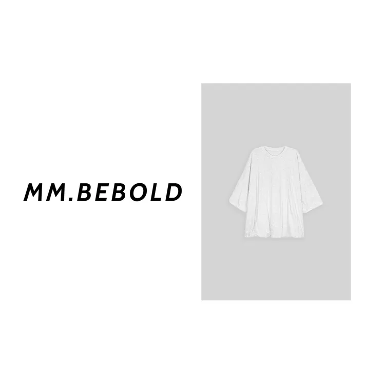 【妙姐精选】花的松弛 棉100 泡泡袖花苞下摆短袖T恤LZ11096