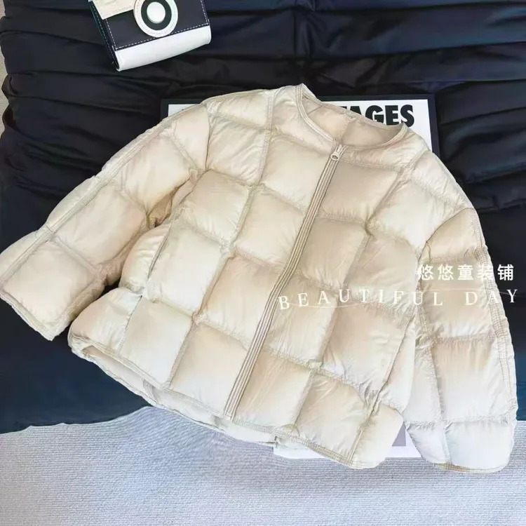 冬季棉服女童女宝宝冬常规款保暖厚款百搭淑女休闲风纯色