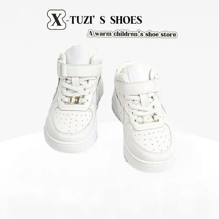 N.N【小兔子专属】男女童经典款（真皮）定制高帮板鞋  6288