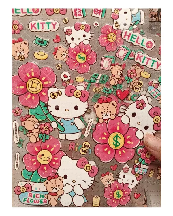 【DIY限定贴纸】直播款diy果冻5D浮雕立体贴纸冰箱卡通手机壳小玩具