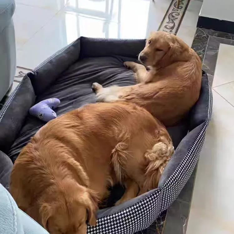 可拆洗大型犬狗窝金毛萨摩耶拉布拉多阿拉斯加适用四季狗床狗垫子