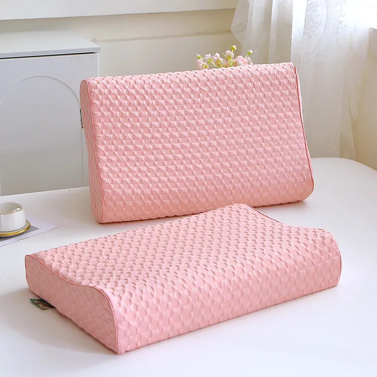 富安娜新款泰国天然乳胶枕头舒适亲肤睡觉枕芯成人护肩颈助睡眠枕