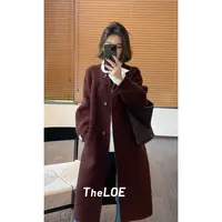 TheLOE/【美拉德苏力羊驼大衣】百搭休闲毛呢外套#LE-11986