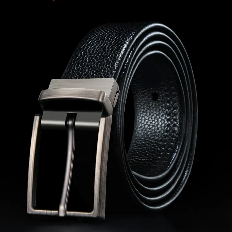 旋转扣百搭风男百搭粗线装饰腰带时尚男款潮流皮带裤腰带高档商务