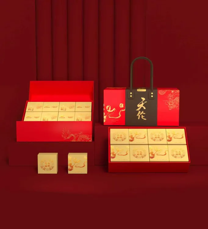 天伦月饼2025精美中秋礼盒金龙送福月饼礼盒送礼佳品