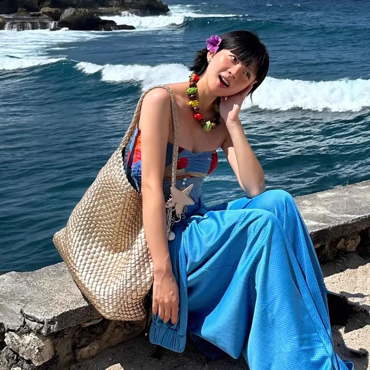 枪枪同款星星编织包女慵懒松弛感单肩大容量通勤托特包包高级感