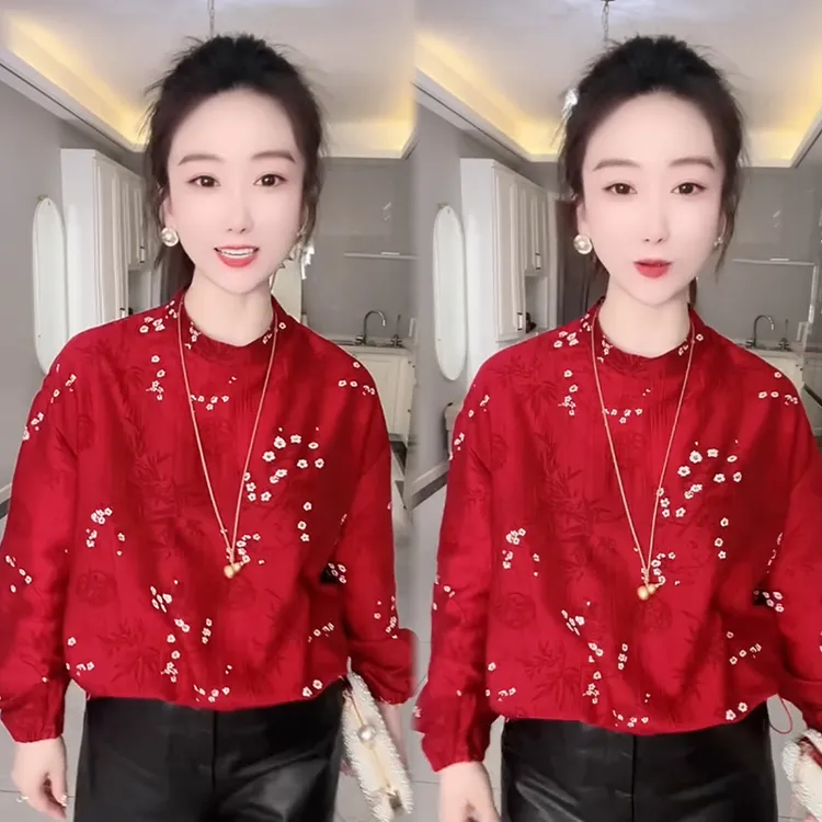 2025秋冬新款时尚显瘦气质网红高档洋气女高级百搭宽松大码 T桖衫