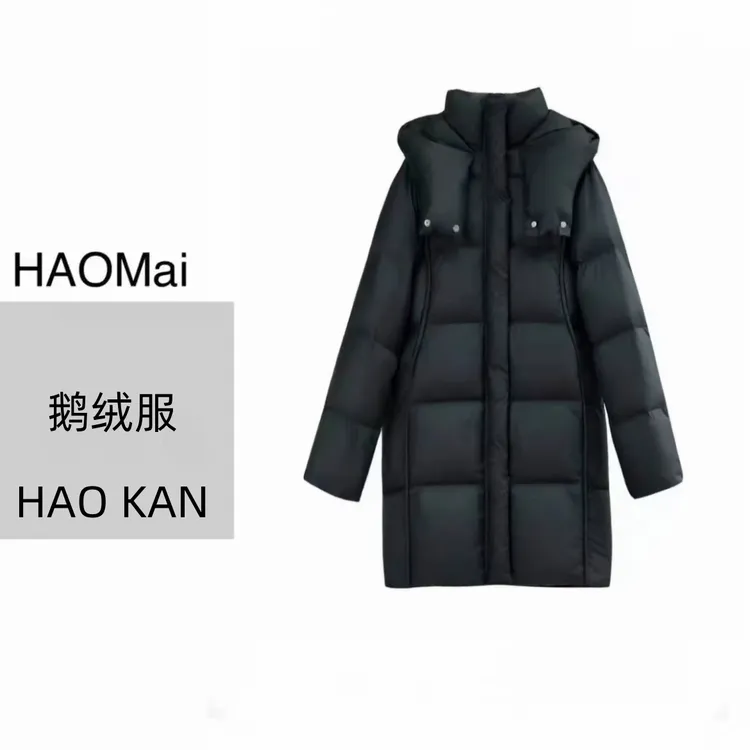 【90鹅绒泡芙中长款】海外版出口订单转内销时尚高端定制鹅绒服