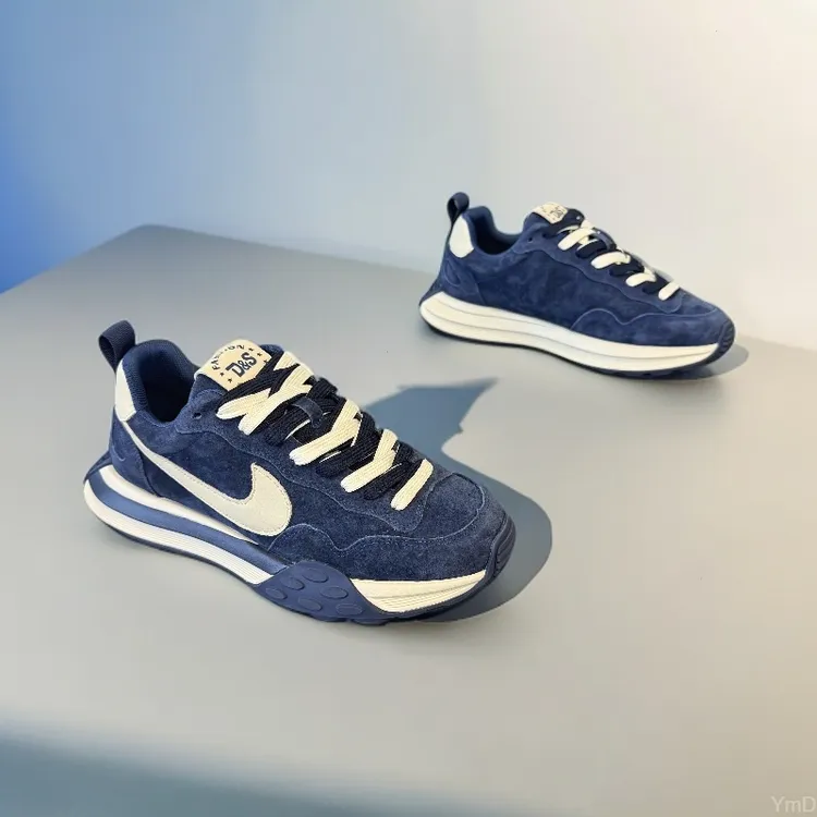 运动鞋皮面透气板鞋男鞋秋季潮鞋男士休闲鞋阿甘舒适时尚2025新款