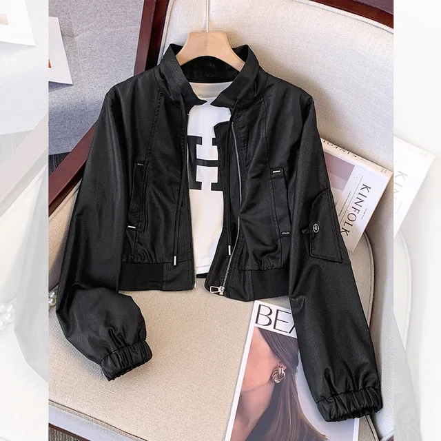 高级感黑色立领棒球服短外套女2025早春秋季新款爆款时尚洋气夹克