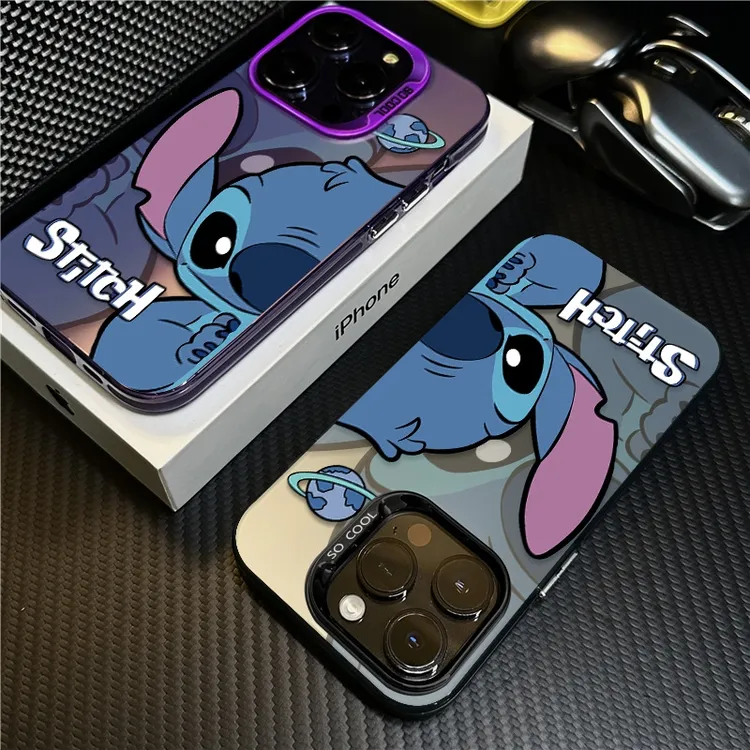 偷看史迪仔适用苹果16promax手机壳iPhone15创意14保护套17新款12