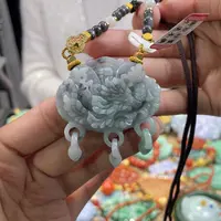 翡翠颈饰未镶嵌代编织