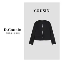 D.cousin 【女神私服小香】高定气质单排扣小香风外套 27156 常规