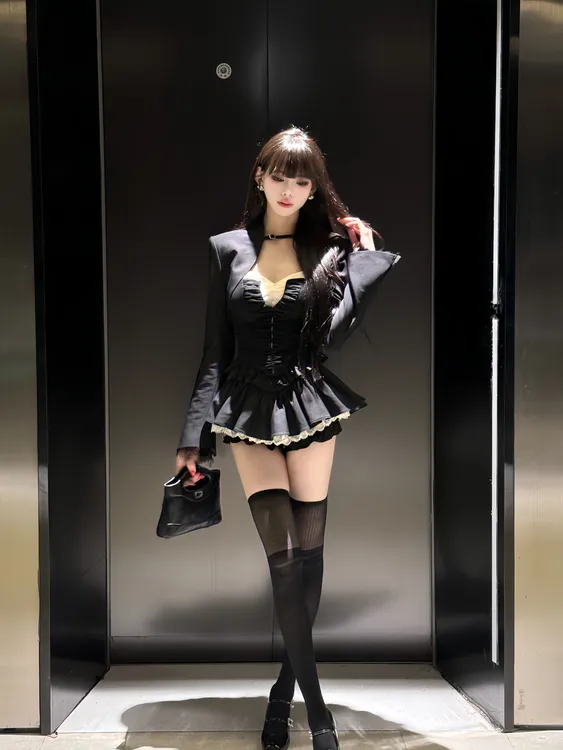 【精选优品】少女风舞台辣妹性感ol时尚套装251505