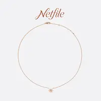 铜合金锆石项链 Netfile【八芒星项链】NF509X007