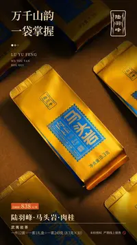 （小泡装）陆羽峰马头岩武夷岩茶16.6g（8.3克X2）