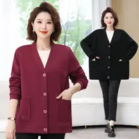 胖瘦可穿的中老年妈妈春秋开衫外套加肥加大休闲宽松遮肚夹克230！