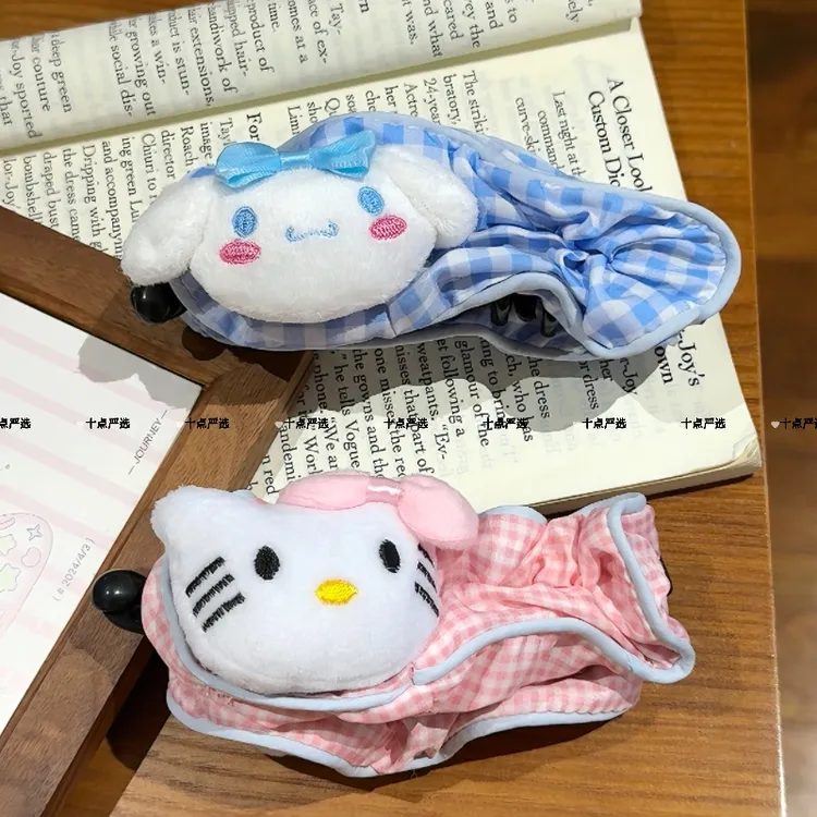 可爱卡通发卡上学三丽鸥巨显发量多香蕉夹女生后脑勺盘发发饰