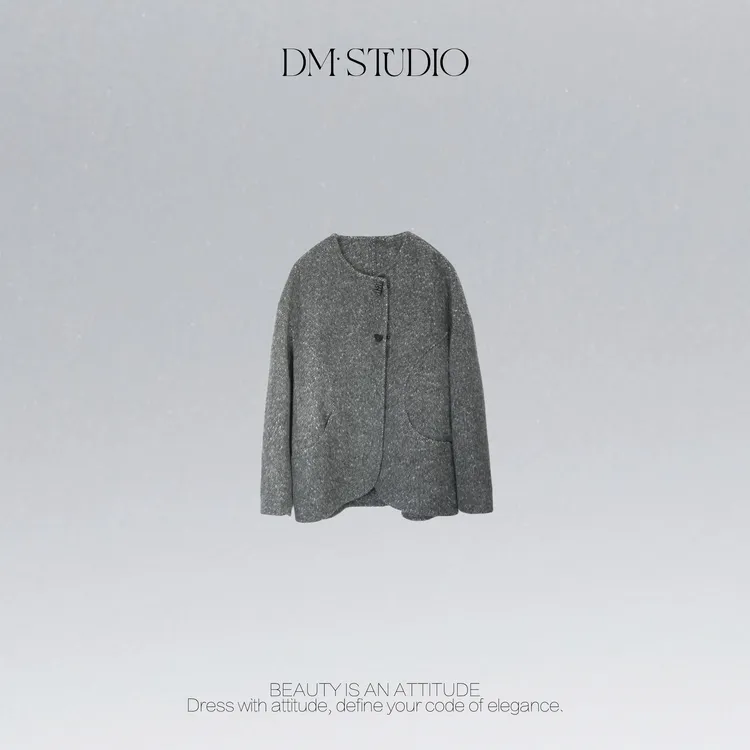 DEDM•STUDIO/气质静奢韩系洋气中长苏力羊毛外套2510WT/112D8072