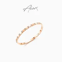 铜合金合成锆石手镯 AIAX 镀K金春上新首饰简约蜂巢手镯TSS7247