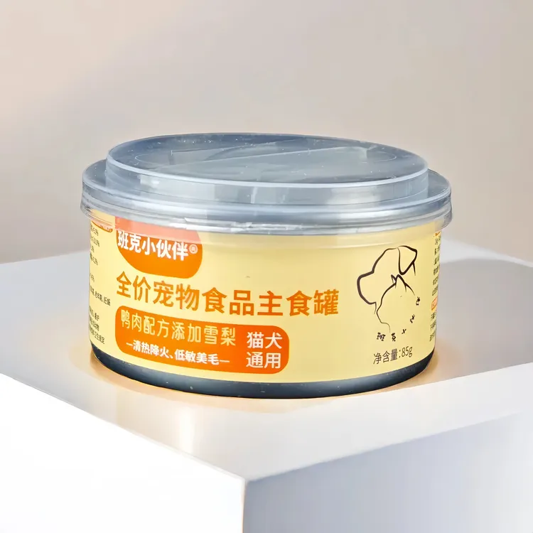 班克小伙伴鸭肉雪梨，主食罐（10罐一组）犬猫通用