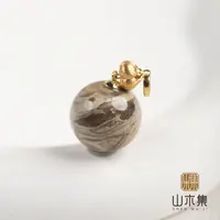 【玄羽】（18K金）溶洞白根珀1.5吊坠￥￥【山木集】（多样性，赠银链）