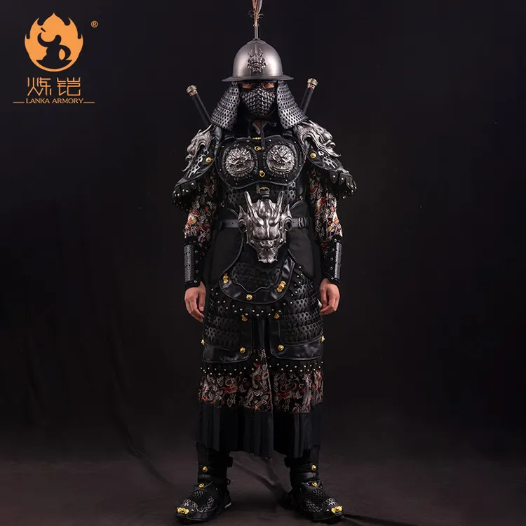 炼铠武焺（圣）玄色铠甲新明宋制分体扎甲温陈华甲胄铠甲盔甲汉服