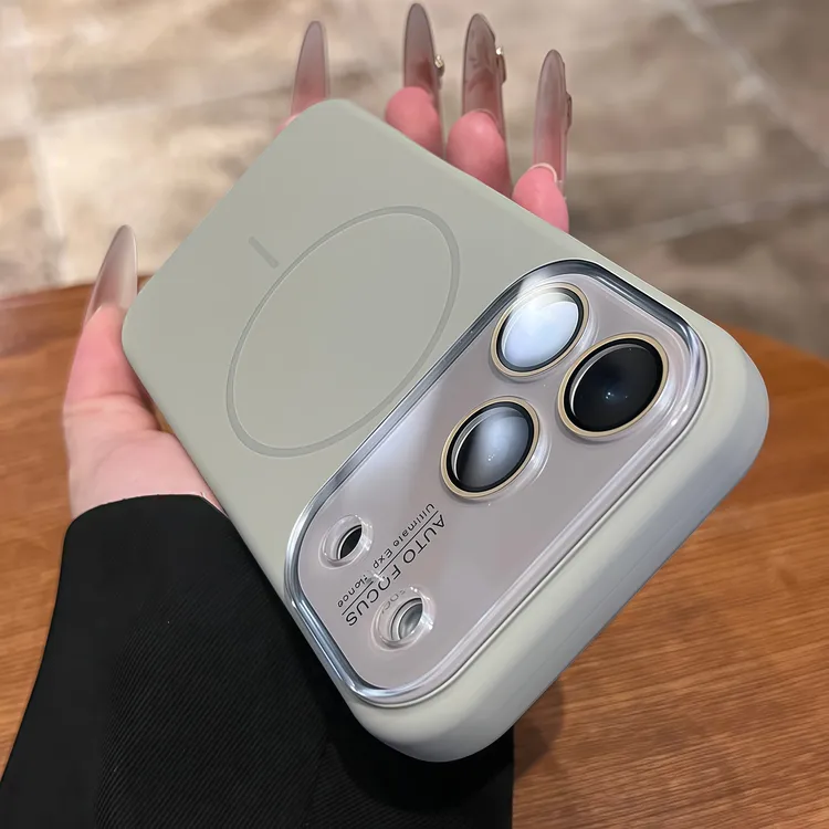 高级大视窗防摔适用苹果17Promax手机壳16/15液态硅胶一体Ai按键