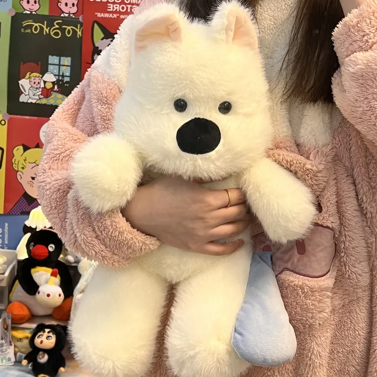 会跑步的西高地小狗小熊小企鹅毛绒玩具宿舍陪伴玩偶新款生日礼物