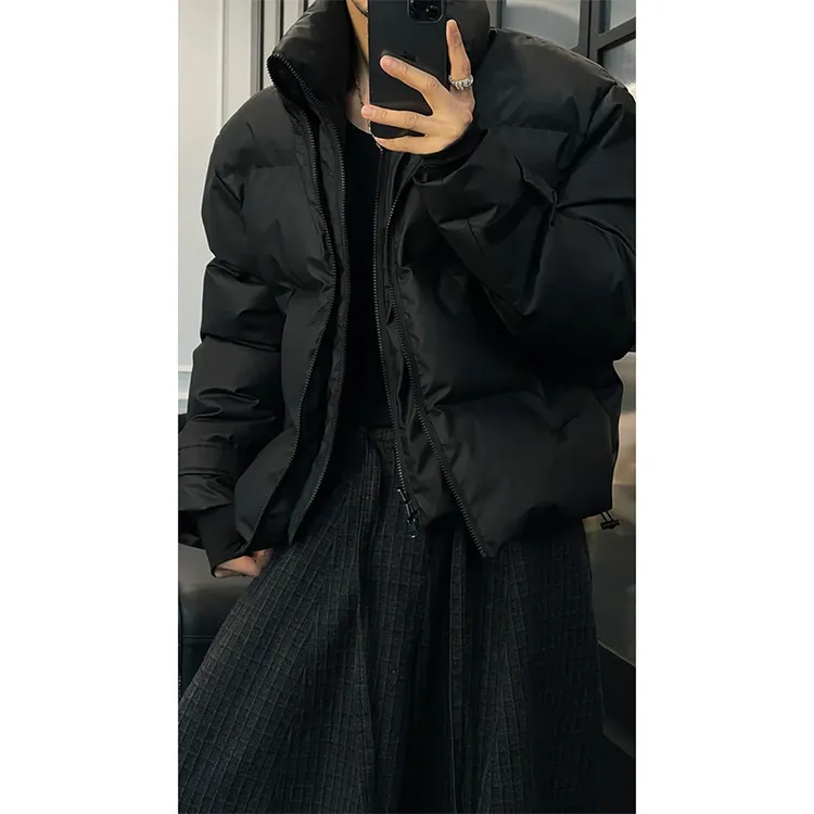 龙刀刀冬季新品高级感痞帅立领棉服男款潮牌痞帅加厚保暖棉衣外套