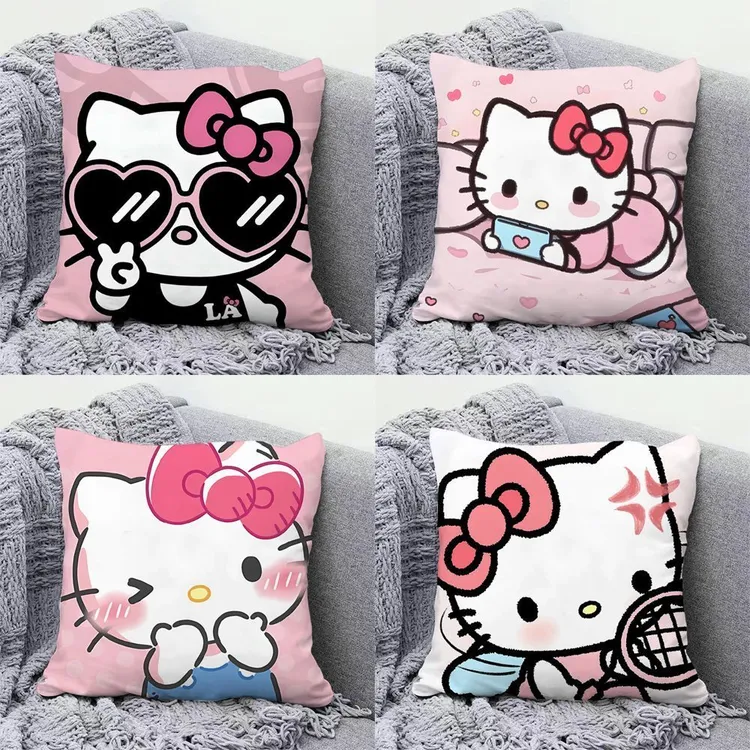 凯蒂猫kitty抱枕可爱卡通抱枕少女心靠垫客厅沙发办公室午休靠枕