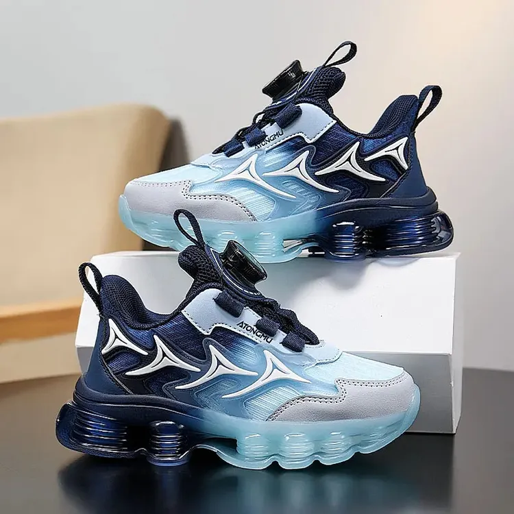 阿童木男童敖丙鞋子2025秋季款儿童运动篮球鞋男孩网面透气中大童