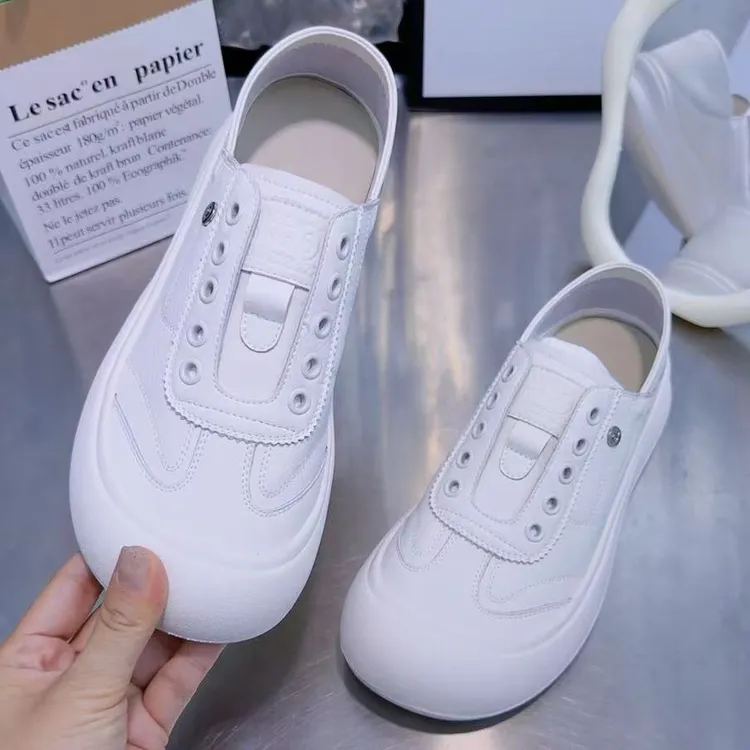 361秋季韩风软底纯皮小白鞋