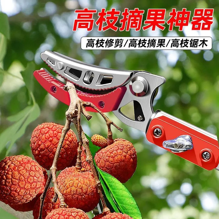 德力西电气伸缩高空剪摘果神器锋利耐用可剪荔枝龙眼等摘水果神器