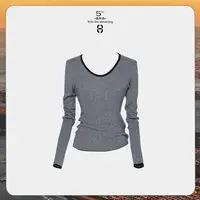 9月23日10:00新品 FORNI 刚需条纹tee 撞色条纹针织羊毛打底衫
