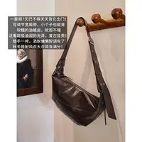 A美洋MEIYANG 大油蜡单肩包【琥珀流光】大容量牛角斜跨包-周二