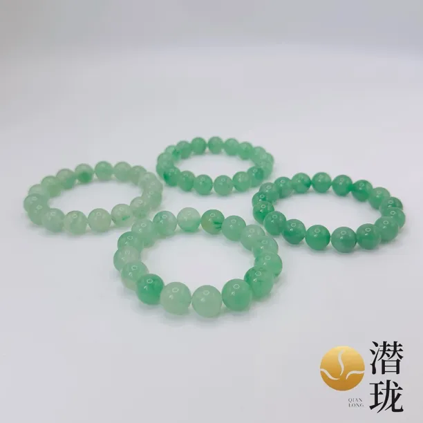 【潜珑】L-1518 精品高品独龙玉非洲翠手串12mm多样性拍一发一