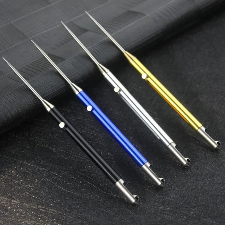 钛合金一体伸缩随身携带牙签剔牙多功能防身神器掏牙钥匙扣水果