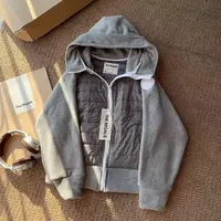冬日韩系连帽外套简约拉链保暖女连帽外套（043-C）