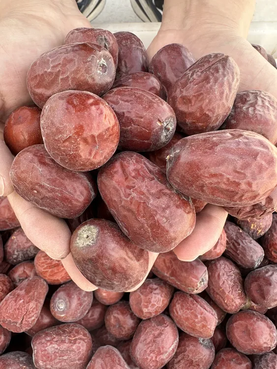 25年和田大枣原生态头茬新货新疆大红枣自然吊干未清洗