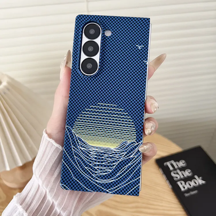 适用三星ZFold7手机壳凯夫拉海上明月保护套新款w24防刮硬壳商务