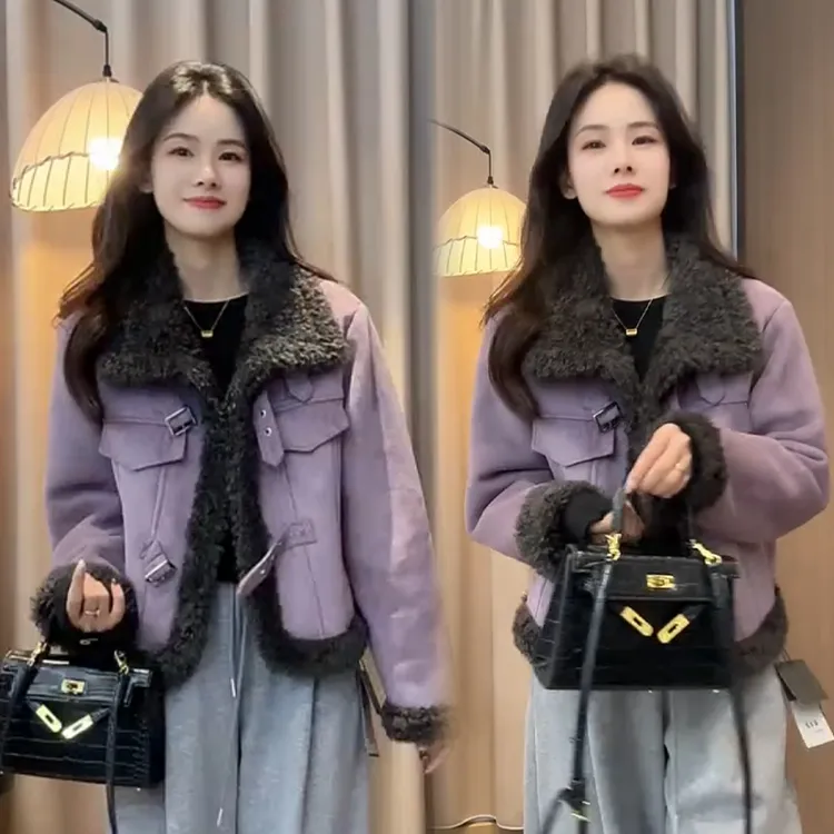 2025秋冬新款时尚显瘦气质网红高档洋气女高级百搭宽松大码外套潮