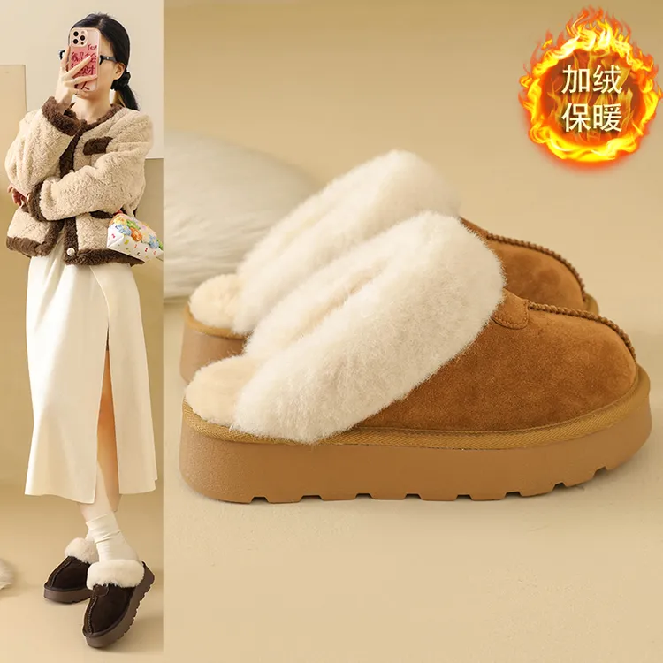 厚底增高雪地靴百搭冬季韩版保暖加厚加绒雪地靴女款爆款2025新款