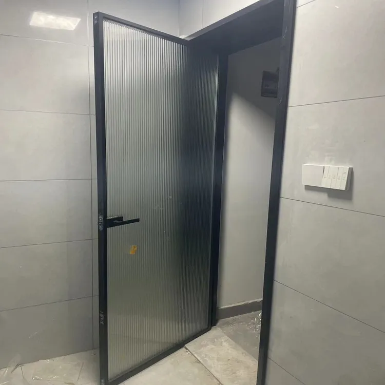 极简卫生间门单开门长虹玻璃油砂玻璃