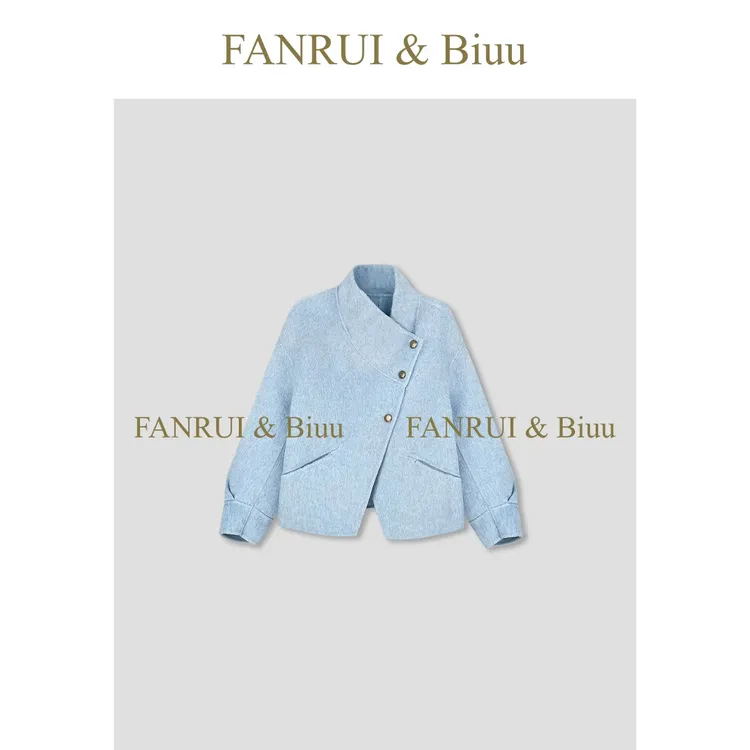 FANRUI/泛芮「贝贝biuu」羊毛+羊驼毛秋冬时髦高级感复古大衣B18218