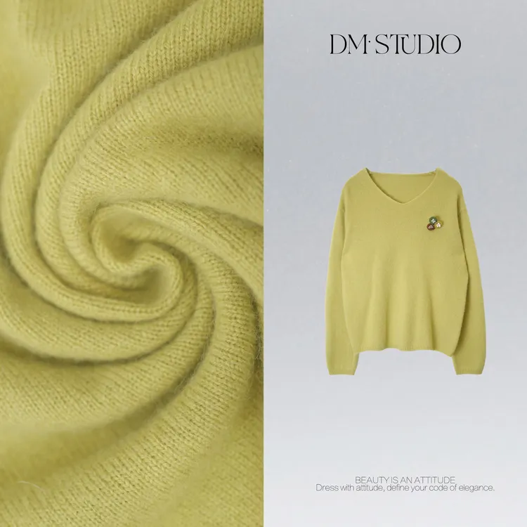 DEDM•STUDIO/秋冬减龄慵懒气质精致感长袖针织衫上衣2512ZZS/WY5