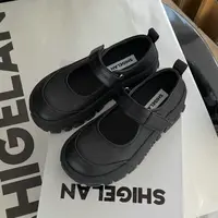 诗歌兰女鞋2025新款真皮厚底玛丽珍单鞋轻便百搭芭蕾舞鞋女3775-6