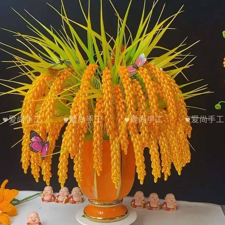 【材料包】金色稻穗  纯手工编制DIY居家摆件节庆礼品寓意祝福